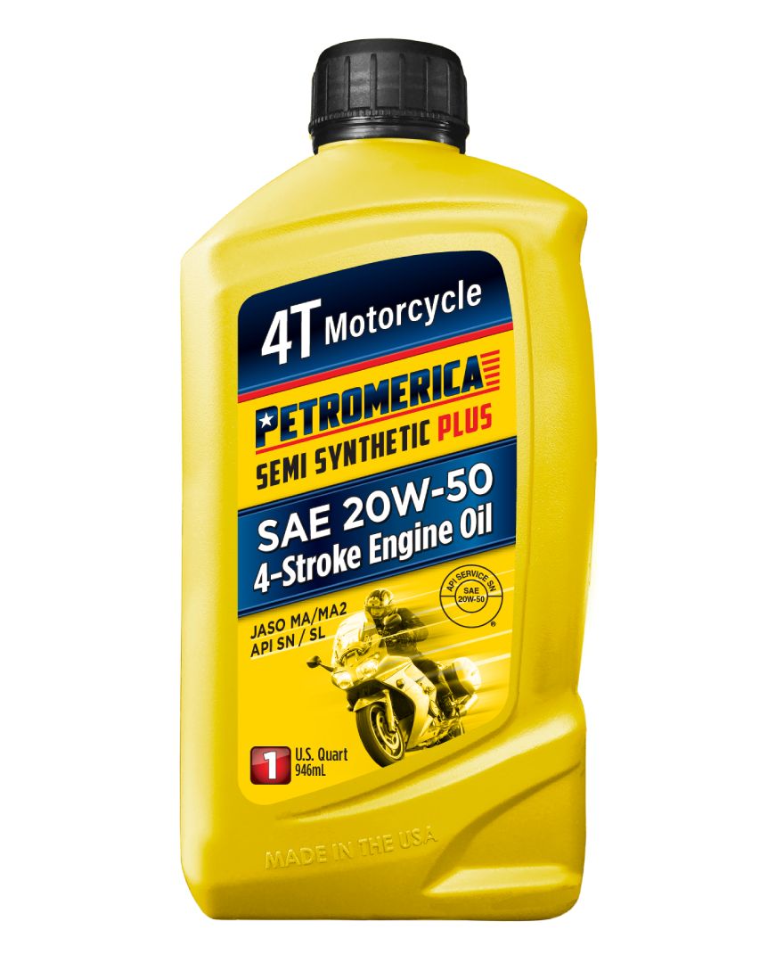 Petromerica 4T Semi Synthetic PLUS 20W-50 Motorcycle Engine Oil